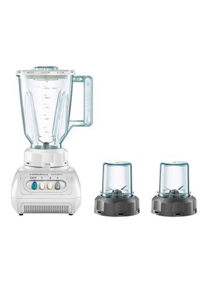 تورنيدو خلاط كهربائي بقدرة 250 وات، سعة 1.5 لتر مع مطحنتين 1.5 L 250 W MX900-2 أبيض - Image 1