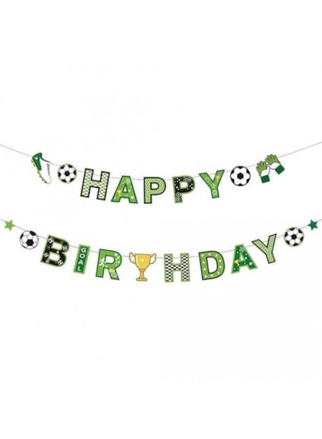 DecoLoral DECOR ME Football Happy Birthday Banner - Image 1