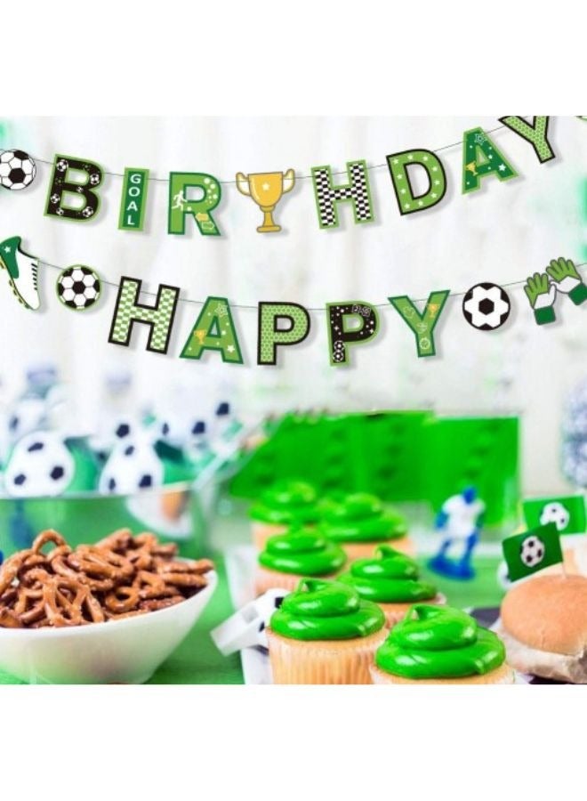 DecoLoral DECOR ME Football Happy Birthday Banner - Image 2