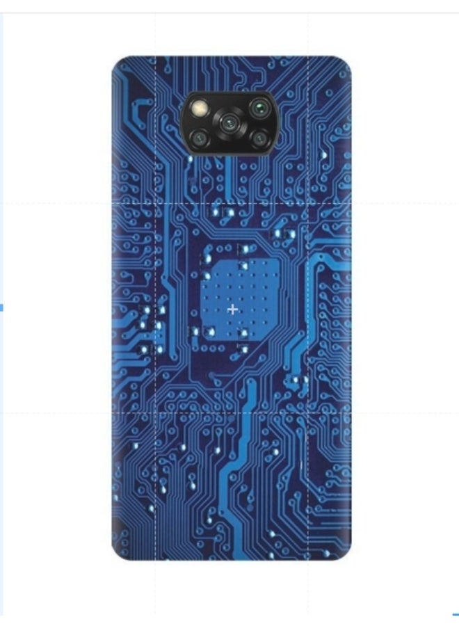 AMC DESIGN Protective Case Cover For Xiaomi Poco X3 Pro Blue