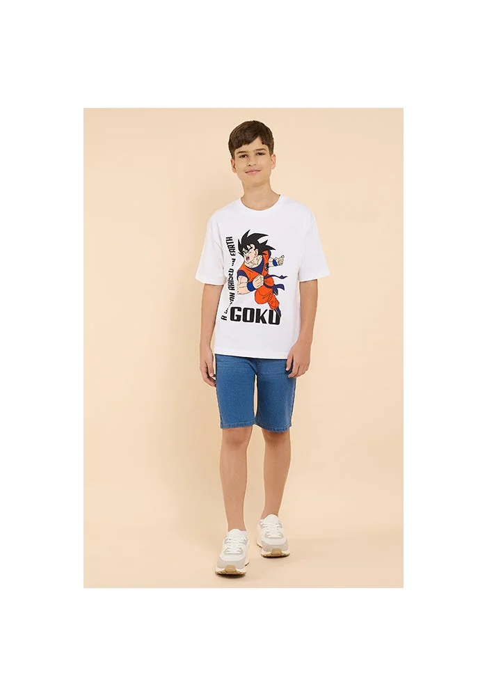أر أند بي Washed Denim Shorts with Drawstring Waist