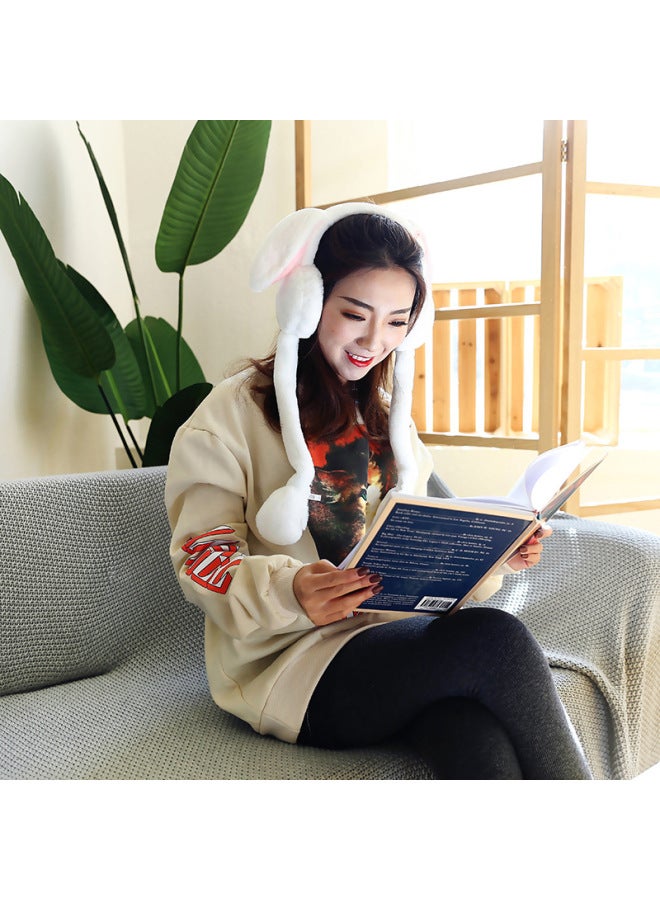 2019 Internet Celebrity Earmuffs Warm Cute Moving Ears Beautiful Cute Plush Earmuffs Winter Warm Earmuffs Manufacturers-Color:Leather Powder - Image 3