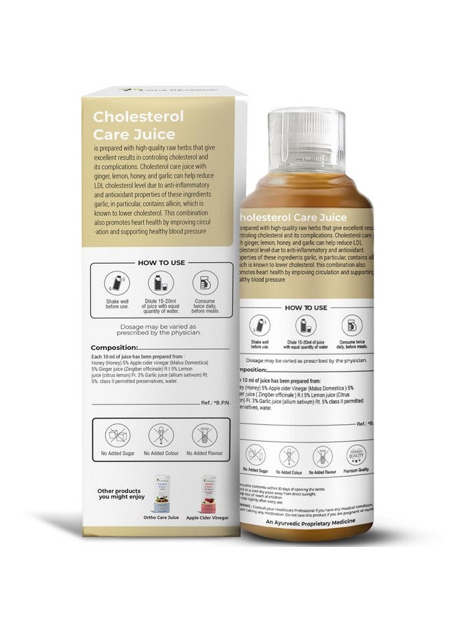 Four Seasons Cholesterol Care Juice 1000Ml | Ayurvedic Heart Health Formula with Apple Cider, Honey, Garlic, Lemon & Ginger | BP Care | Boost Metabolism - No Added Sugar - Image 5