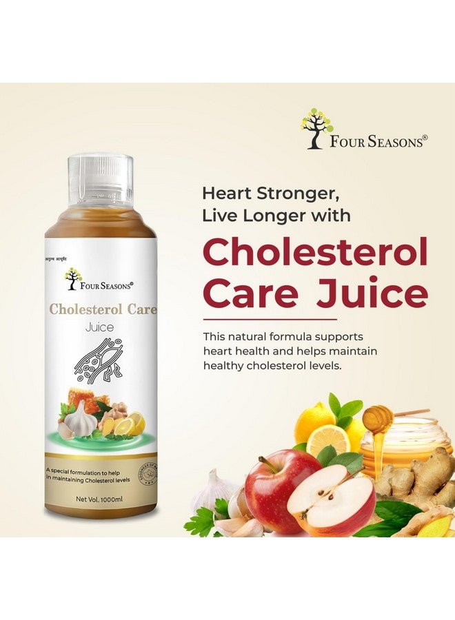Four Seasons Cholesterol Care Juice 1000Ml | Ayurvedic Heart Health Formula with Apple Cider, Honey, Garlic, Lemon & Ginger | BP Care | Boost Metabolism - No Added Sugar - Image 4