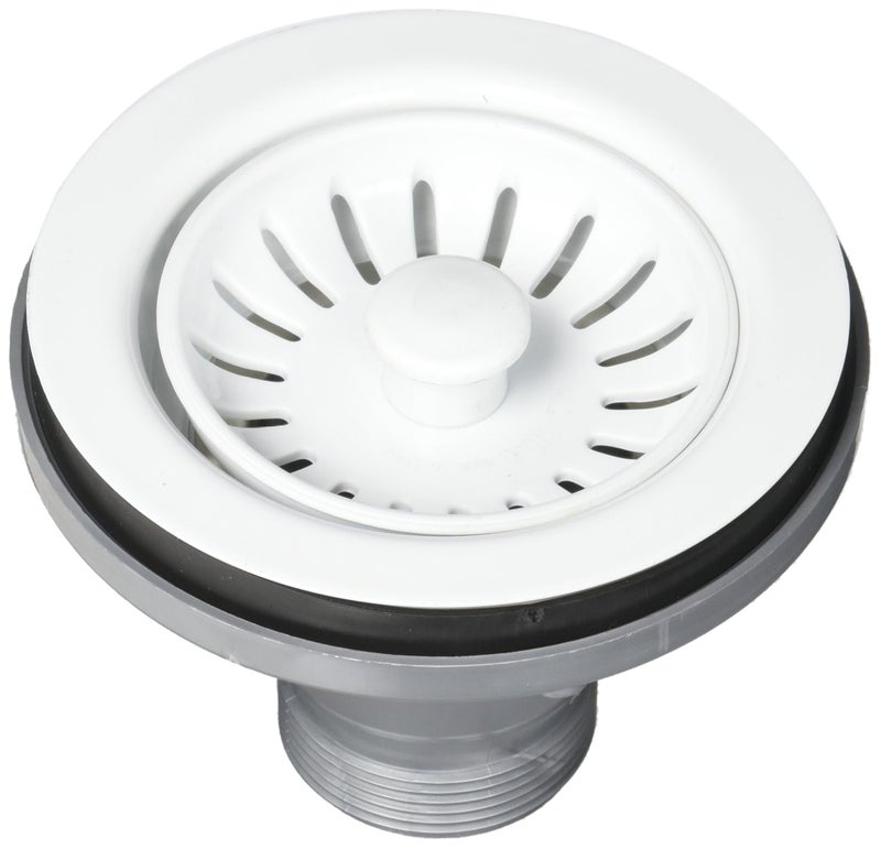 Franke 900W Universal 3 1/2" Sink Strainer Basket Lever, White 900P 3 - Image 1