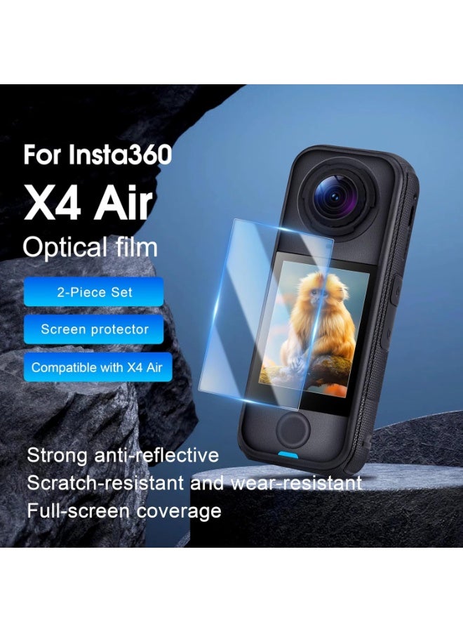 2 Pack For Insta360 X4 Air Tempered Glass Screen Protector Explosion Proof HD Protective Film For Insta360 X4 Air Camera Accessories - Image 2