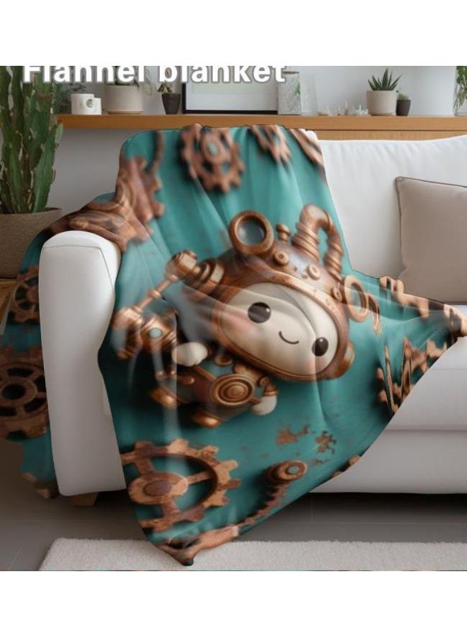 عام بطانية رقيقة من الفانيلا (حرارة ومريحة، ومناسبة للنوم واستخدام اللعبة والغبار والرمل) 150 سم * 200 سم - 126 - Image 4