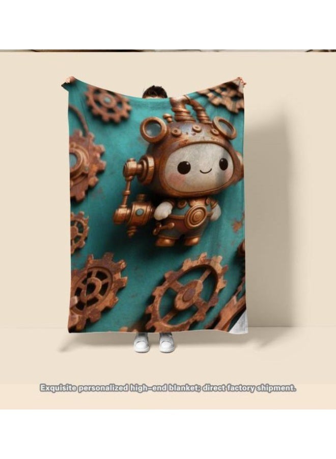 عام بطانية رقيقة من الفانيلا (حرارة ومريحة، ومناسبة للنوم واستخدام اللعبة والغبار والرمل) 150 سم * 200 سم - 126 - Image 1