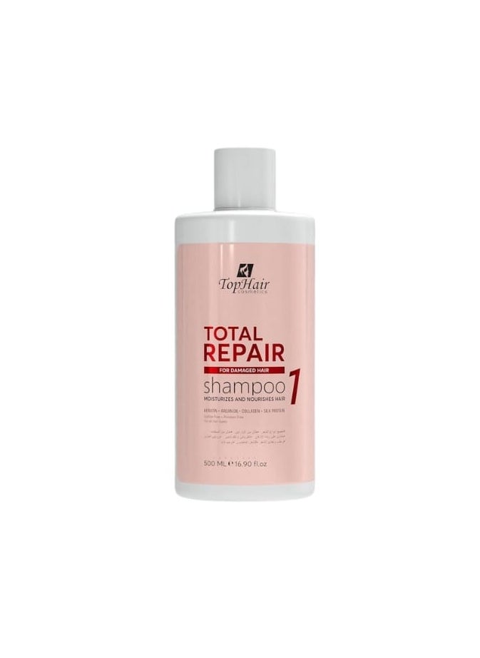 Hair shampoo and conditioner with argan oil, keratin and collagen 500 ml