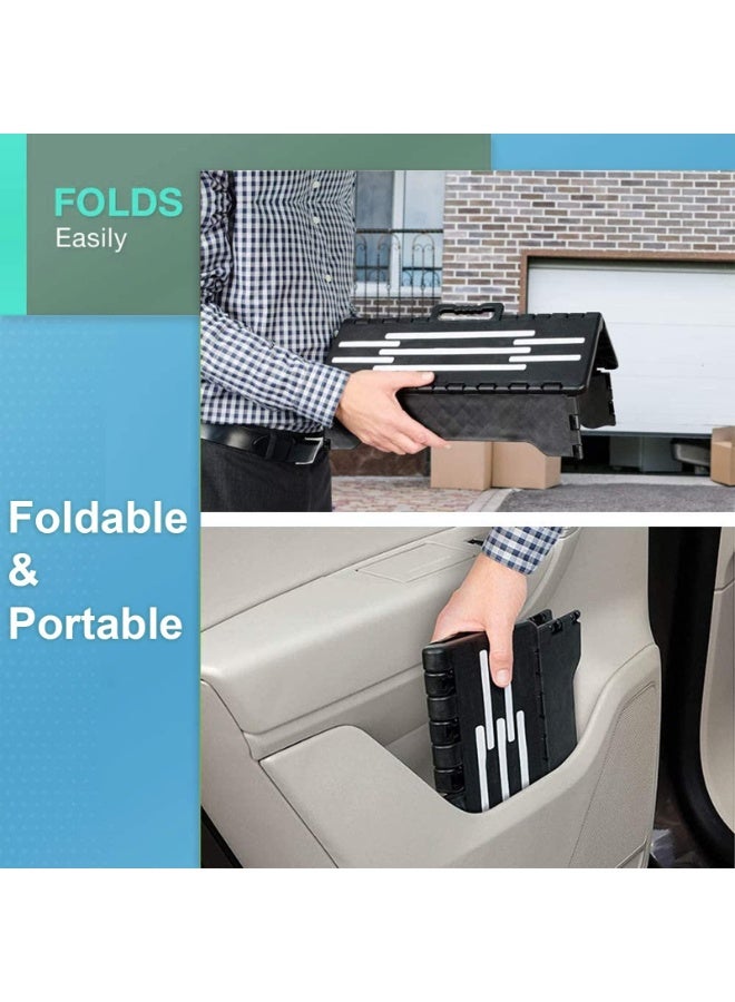 Sturdy Folding Step Stool Portable 5” Collapsible Half Step for Seniors Older Adults up to 300 lbs Entering Camper Van SUVs and RV for Elderly People Getting up High Bed or Stairs - Image 3