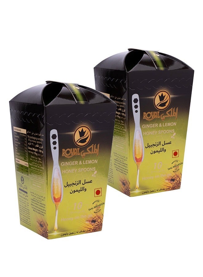 Al Malaky Royal Natural Pure Ginger And Lemon Honey 20 Spoon - Image 1