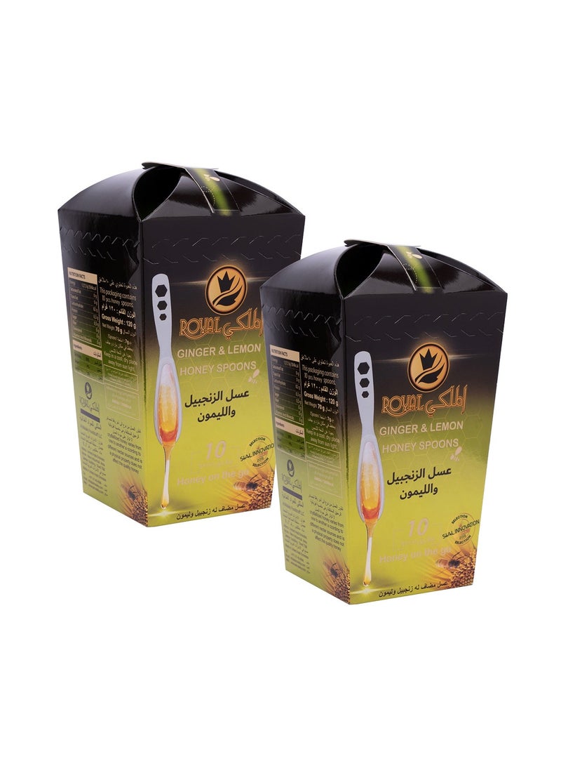 Al Malaky Royal Natural Pure Ginger And Lemon Honey 20 Spoon - Image 1