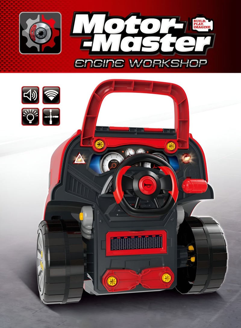 XIONG CHENG Kids Truck Service Repairing 61 pcs Motor Master with Remote Key and Light and Sound  - Image 5
