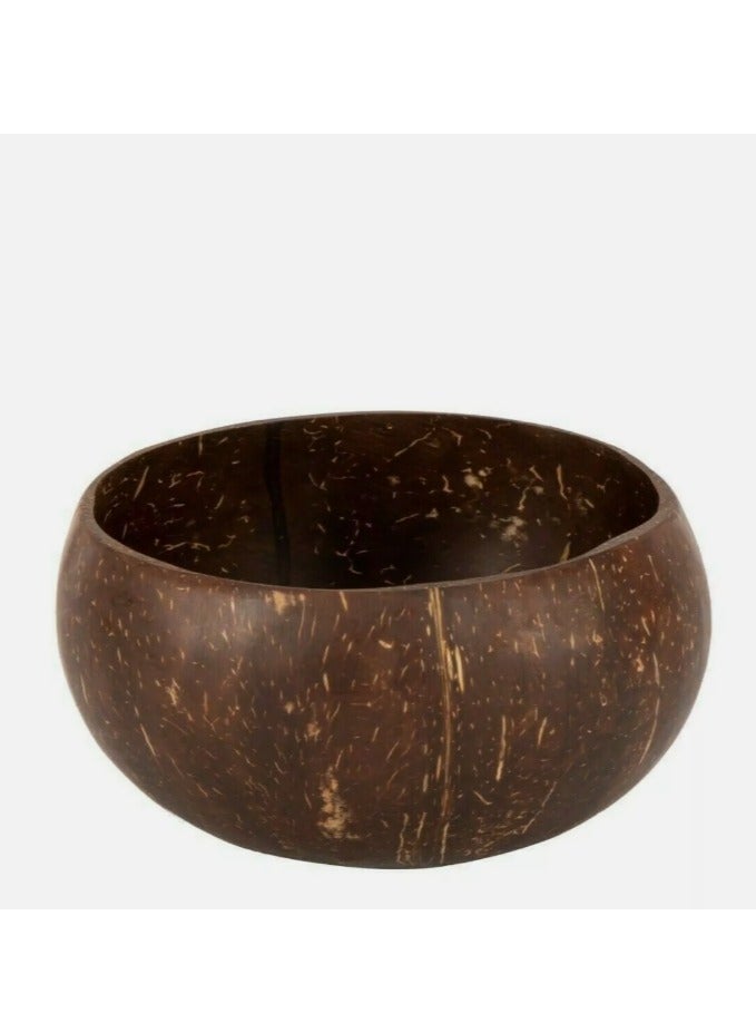 الواحة-TH مجموعة واحدة مع ملعقة وعاء جوز الهند الطبيعي المصنوع يدويًا لتناول الطعام والتقديم بطريقة صديقة للبيئة - Image 2