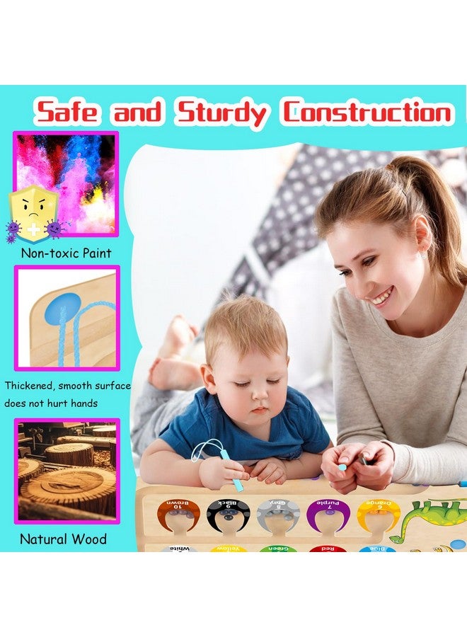 HONGID Dinosaur Toys,Magnetic Color And Number Maze, Montessori Toys For 2 3 4 5 Year Old,Learning Educational Sensory Toys For Toddlers And Kids Boys Girls,Christmas Stocking Stuffers For Kids - Image 4