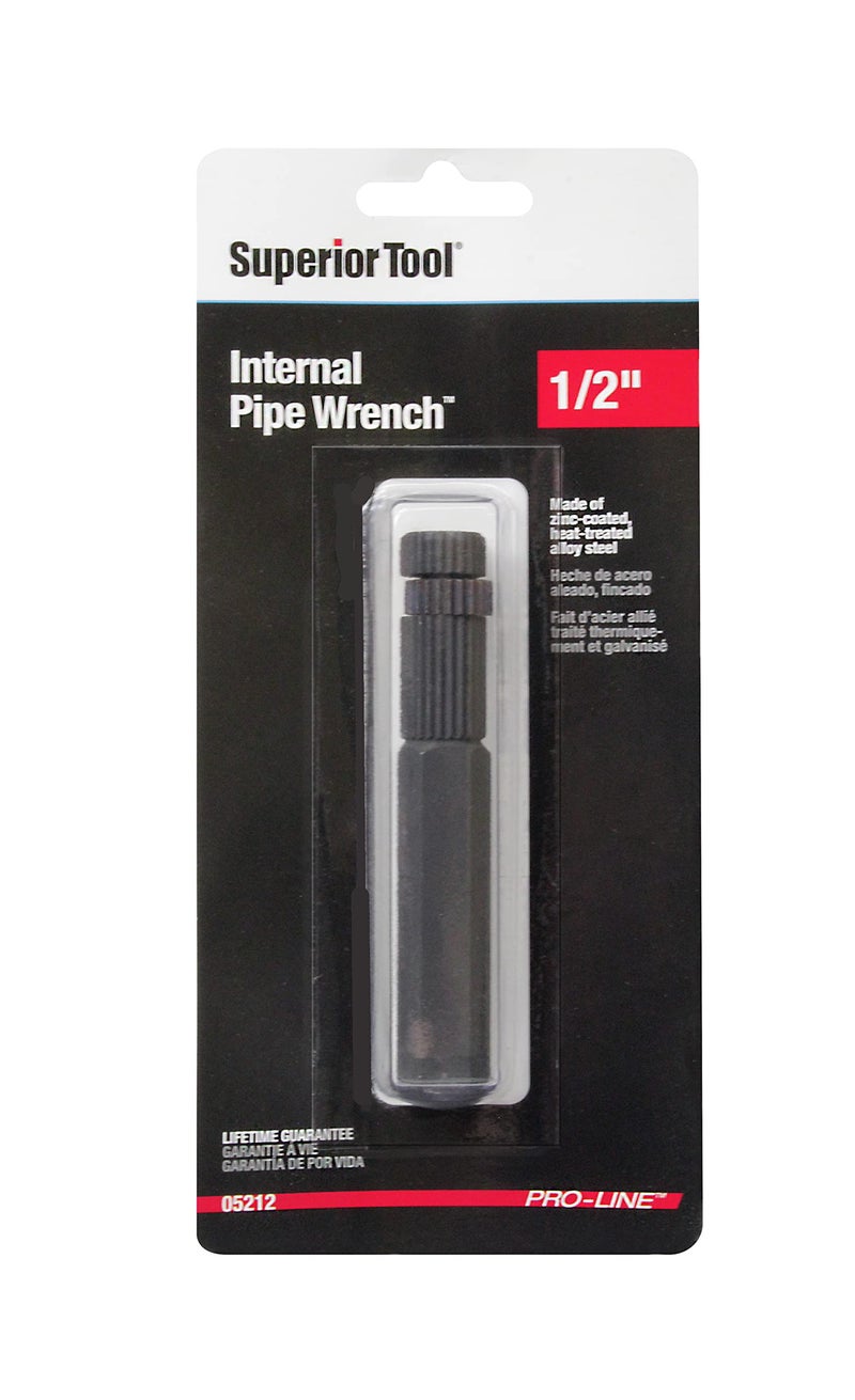 SUPERIOR TOOL 05212 1/2" Internal Pipe Wrench,Black - Image 2