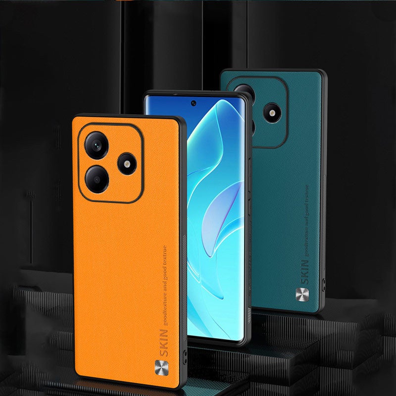 غطاء واقي بملمس جلد لـ Redmi Note 14 باللون بنفسجي مع حماية من السقوط وتغطية كاملة مع مقاوم للصدمات مع مقاوم للخدش للمدرسة للهدايا سهل الحمل - Image 4