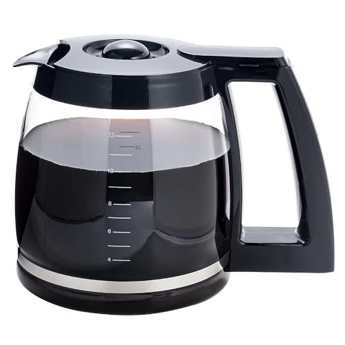 NelsMich 12-Cup Glass Carafe for Cuisi-nart Coffee Maker DGB-400 Pot Replacement DCC-1200PRC. - Image 1