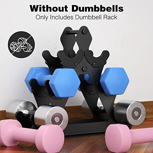 Nrevichng 3 Tier Weight Rack for Dumbbells - Compact Weight Holder Small Dumbbell Rack Stand Only Works for Dumbbells 1-15 LBS, Metal Weights Organizer Designed for Child Women Home Gym Exercise - Image 3