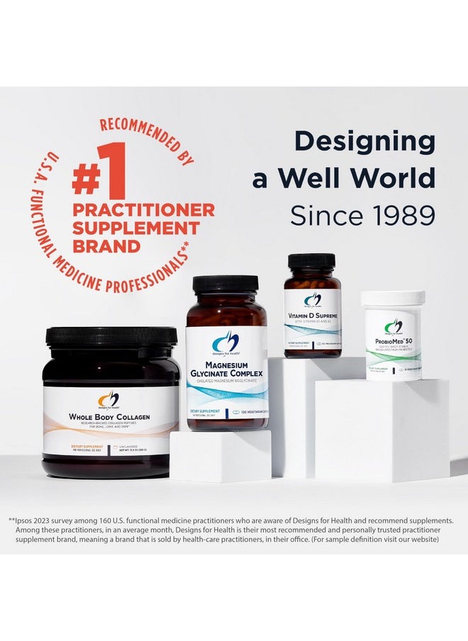 designs for health - Designs for Health ProbioSpore - Powerful Spore Based Probiotic, Soil-Based Probiotics Supplement - Shelf Stable Gut + Immune Support, Non-GMO + Dairy Free (60 Capsules) - Image 1