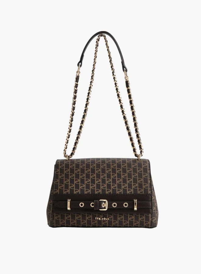 Paprika Women Brown Monogram Match Back