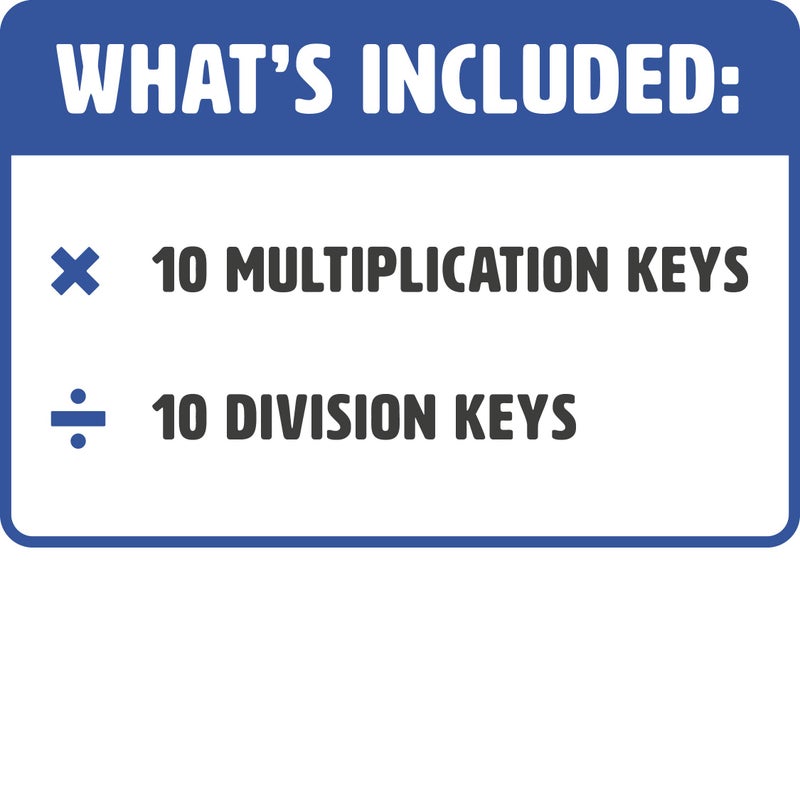 LEARNING WRAP-UPS SELF-CORRECTING Learning Wrap-Ups Keys for Division and Multiplication Math Tool for Kids Grade Level 2-6 - Image 2