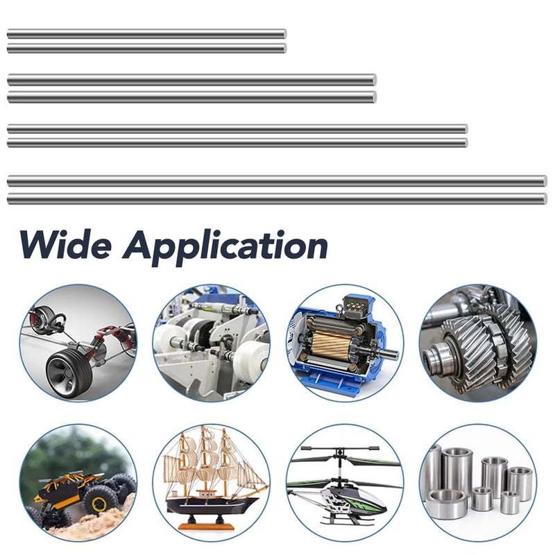 316L Stainless Steel Solid Shaft Round Rod Lathe Bar Stock Diameter 5mm 50cm 4 Pcs - Image 4