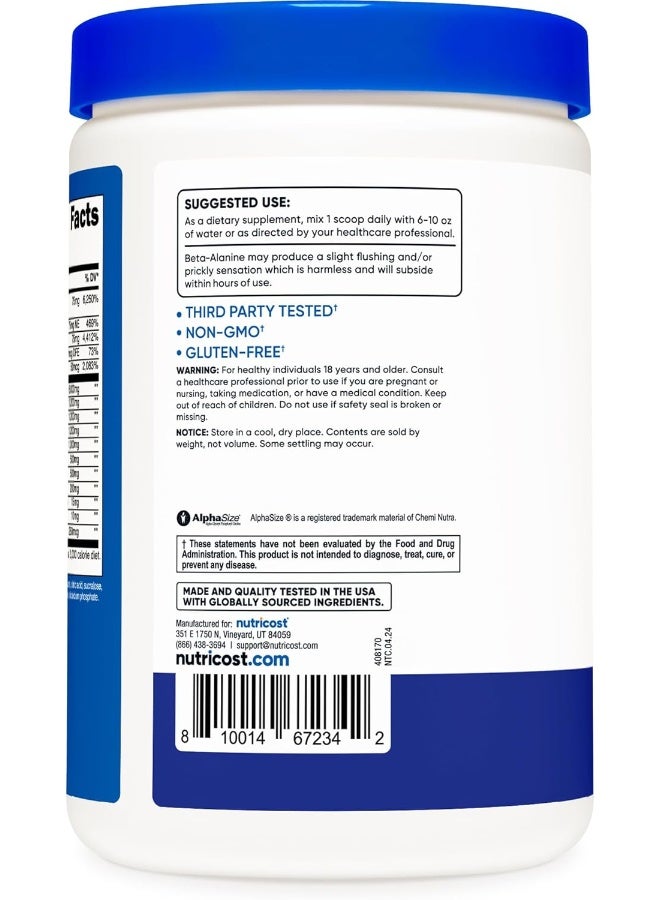 Nutricost مكمل ما قبل التمرين بدون منشطات، 30 حصة (توت أزرق) - Image 4