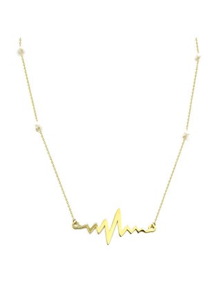 18K Pure Gold Heart Beat Design Necklace - pzsku/Z013E64E7975E59C54DB9Z/45/_/1650540607/970a5d0f-cf49-45e4-be3c-d43ce4c7b207
