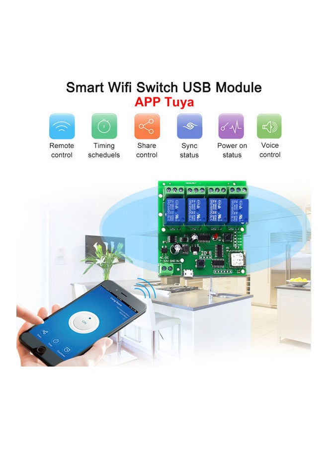 NIBEMINENT - Wireless Switch Module Development Timing IOS/Android App Control Support Multicolour - Image 1