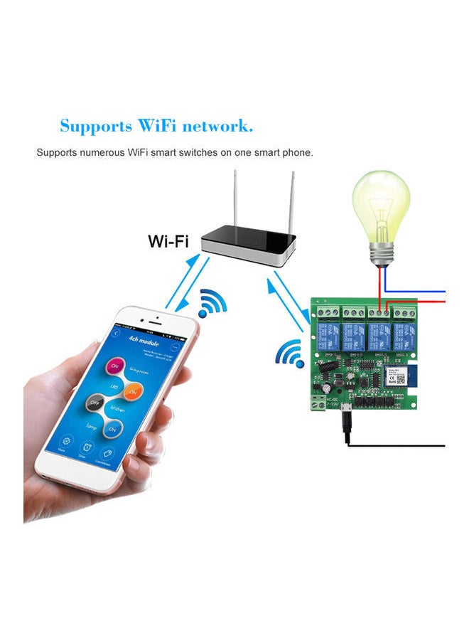 NIBEMINENT - Wireless Switch Module Development Timing IOS/Android App Control Support Multicolour - Image 1