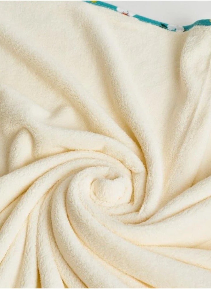 lanozan Large Bath Towel Size 180*90*3cm Off White  - Image 3