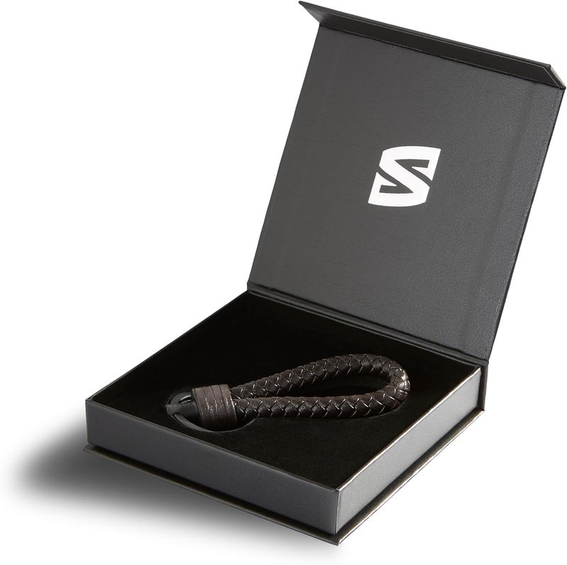 SERASAR Leather Keychain with Stainless Steel Keyring - Gift Box Included - Image 3