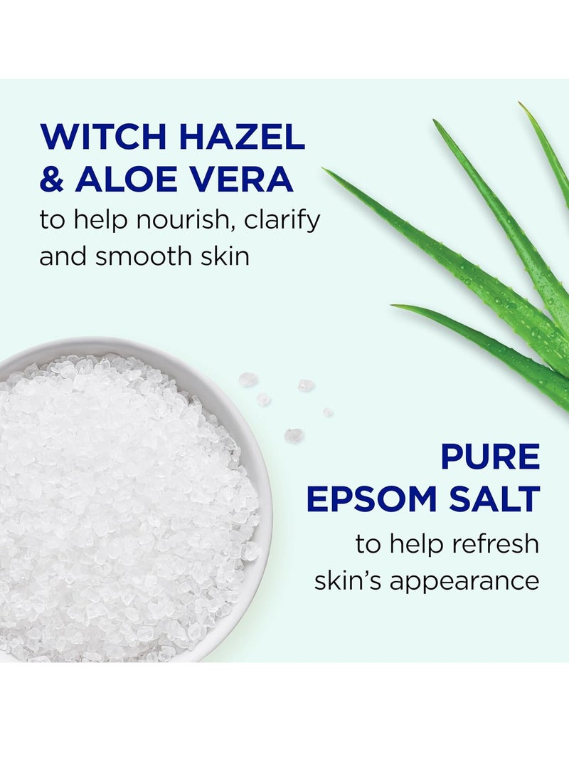 Dr Teal's Dr Teal's Pure Epsom Magnesium Salt Soak, Clarify & Smooth with Witch Hazel & Aloe Vera, 3 lbs  - Image 2