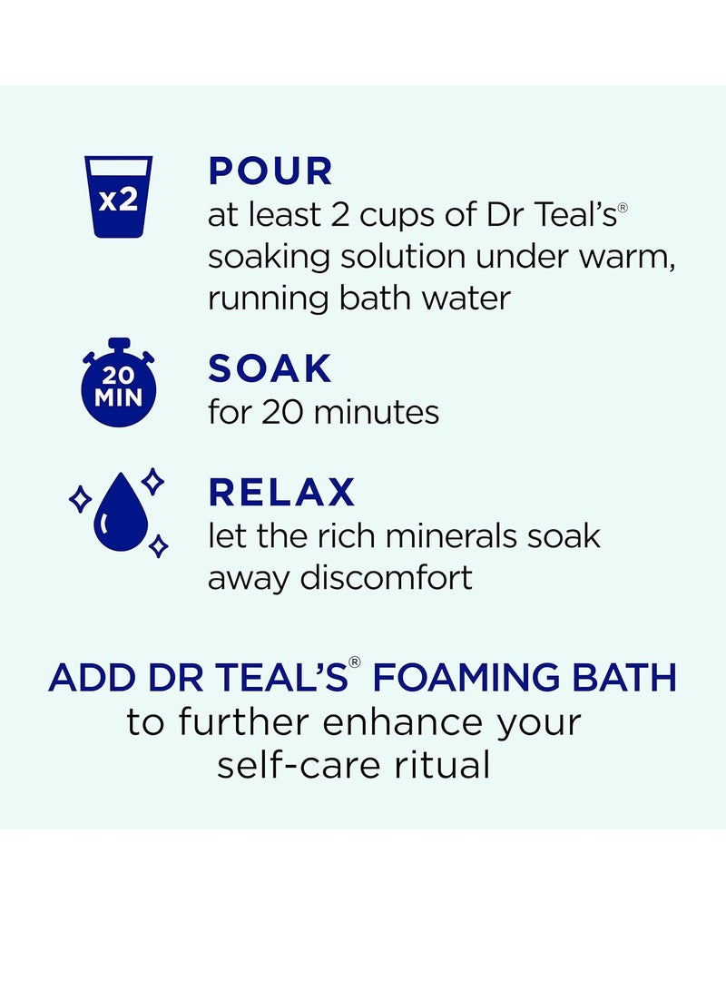 Dr Teal's Dr Teal's Pure Epsom Magnesium Salt Soak, Clarify & Smooth with Witch Hazel & Aloe Vera, 3 lbs  - Image 3