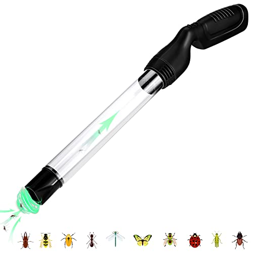 Qualirey 1 Pack Bug Vacuum for Adults Bug Vacuum Catcher Insect and Spider Traps Sucker Battery Powered Grabber with LED Light Stink Ant Moth Cockroach Small Bedbug - Image 1