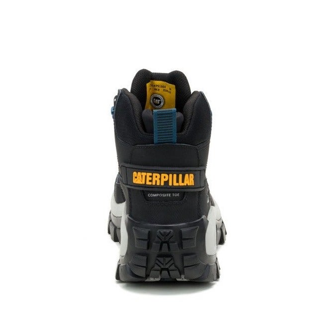 CATERPILLAR حذاء عمل CAT Invader Mid Vent CT للرجال - مقدمة مركبة - مقاوم للانزلاق، مصنف EH، تصميم خفيف الوزن ومهوى - أسود - Image 5