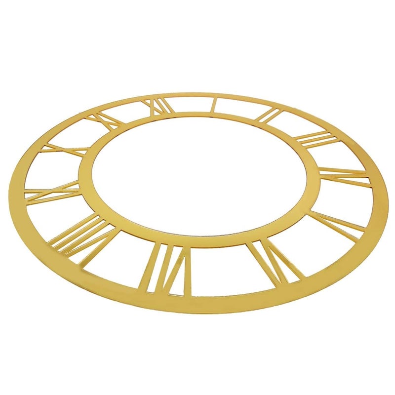 Agarwal Wooden Cut-Out Clock Frame (Ring) Design for Resin Art & Art & Craft 2MM (Golden Acrylic Roman 6 Inch)  - Image 3