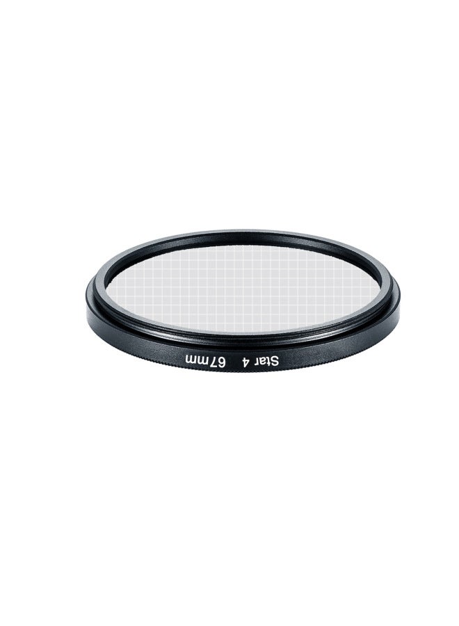 general Starlight Black Soft 1/4 1/8 Anti-light Damage Brushed Basket Brushed Gold Soft Mirror Hazy Mirror Camera Filter-Color:Starlight 4 Lines-46mm - Image 2