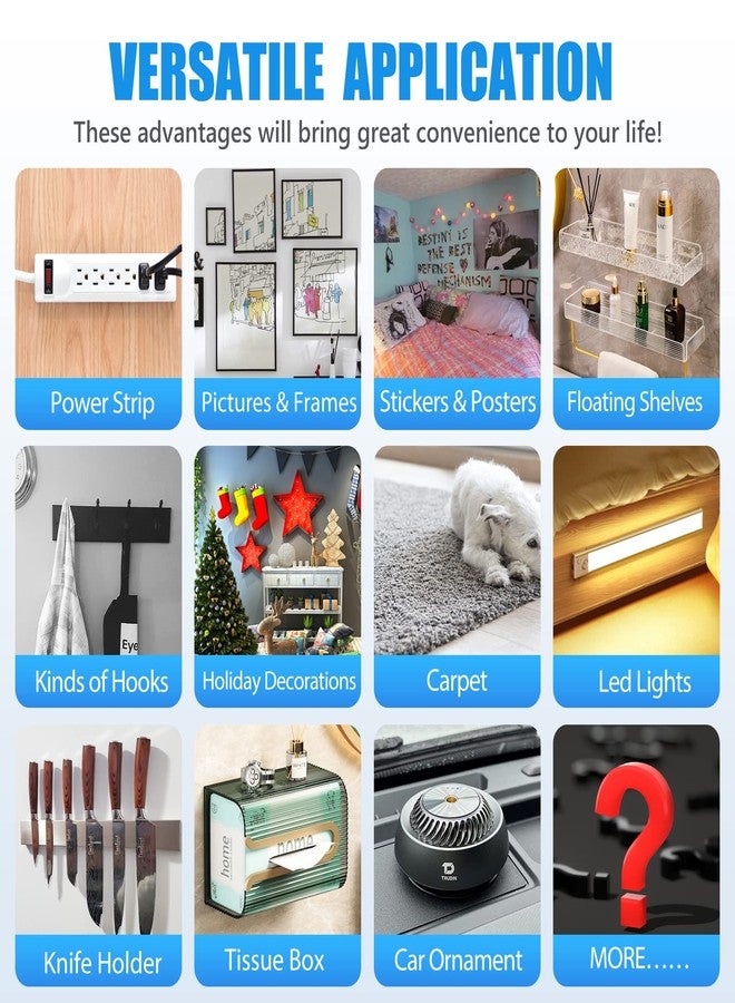 شريط لاصق مزدوج الجوانب فائق التحمل من PHIXBEAR، مقاس كبير جدًا 1.2 بوصة × 240 بوصة، شفاف ومتين بتقنية النانو اللاصقة القوية - Image 3