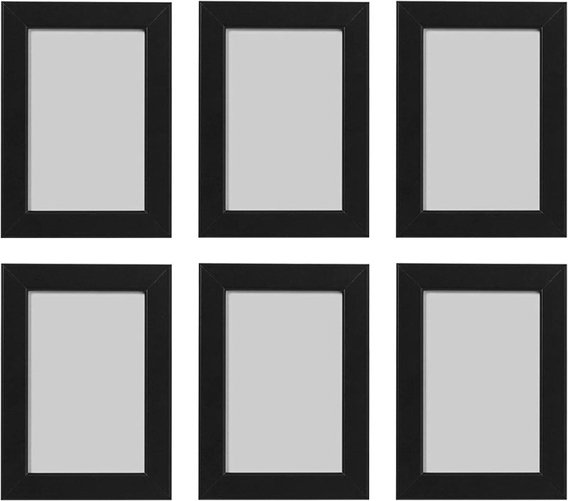 FISKBO Black Photo Frame Set of 6 (10 x 15cm each) - Image 1