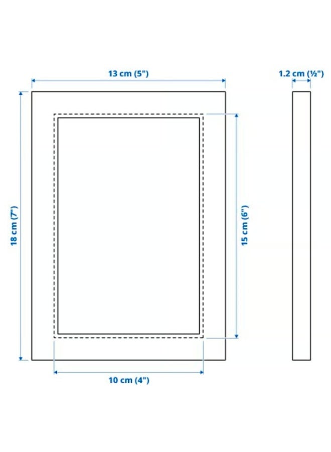 FISKBO Black Photo Frame Set of 6 (10 x 15cm each) - Image 4