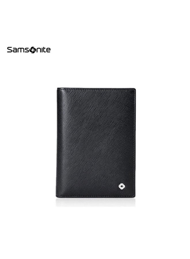 Samsonite Samsonite Men's Business Card Holder, Stylish Multifunctional Leather Passport Holder Gift Box, Men's Gift Tk8*09003  - Image 1