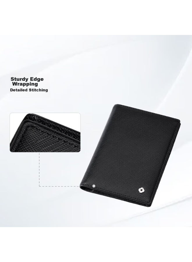 Samsonite Samsonite Men's Business Card Holder, Stylish Multifunctional Leather Passport Holder Gift Box, Men's Gift Tk8*09003  - Image 4