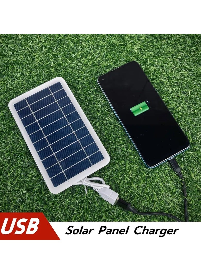 Generic Portable Solar Panel Charger 5V 2W – USB Solar Plate with Safe Charging Stabilizer for Power Bank & Mobile – Outdoor Camping & Emergency Use  - Image 1