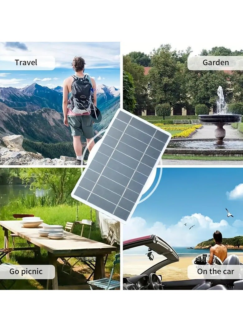 Generic Portable Solar Panel Charger 5V 2W – USB Solar Plate with Safe Charging Stabilizer for Power Bank & Mobile – Outdoor Camping & Emergency Use  - Image 3