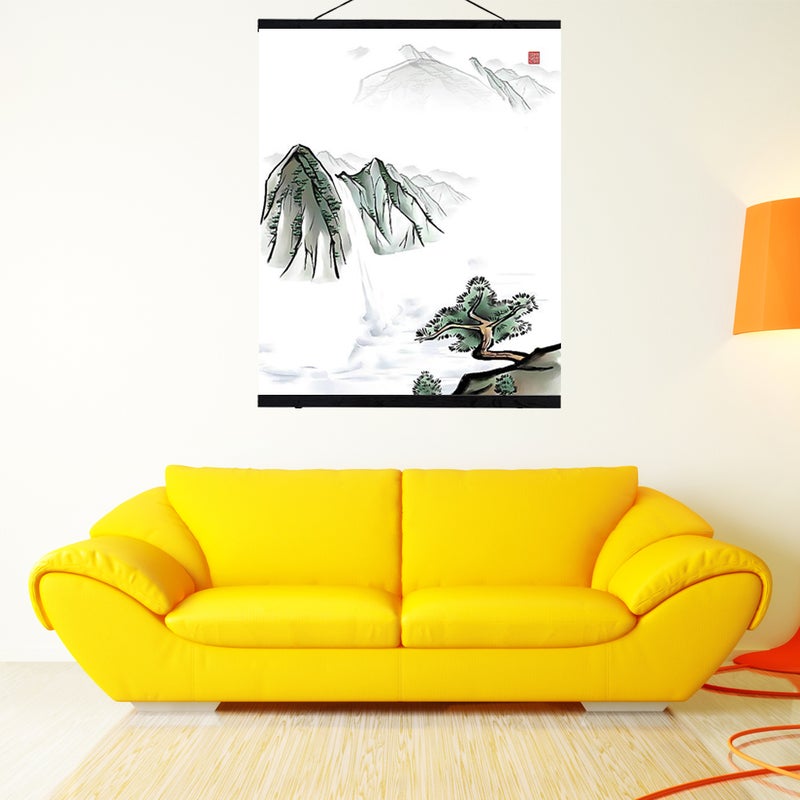 Modern Magnetic Sawdust Photo Picture Frame DIY Poster Scroll Prints Artwork Hanger (40cm) - Image 1
