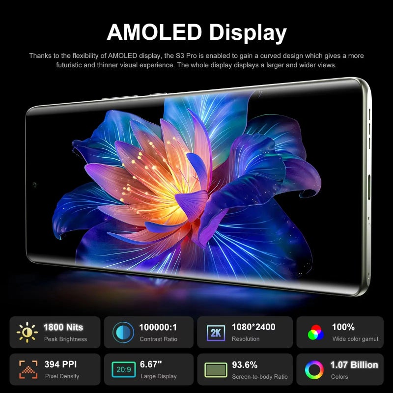 فوسيبوت هاتف ذكي fossibot S3 PRO - أسود - Image 4