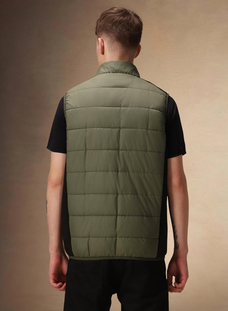 Dennis Lingo Men's Olive 100% Polyester Solid Regular Fit Jacket - Image 3