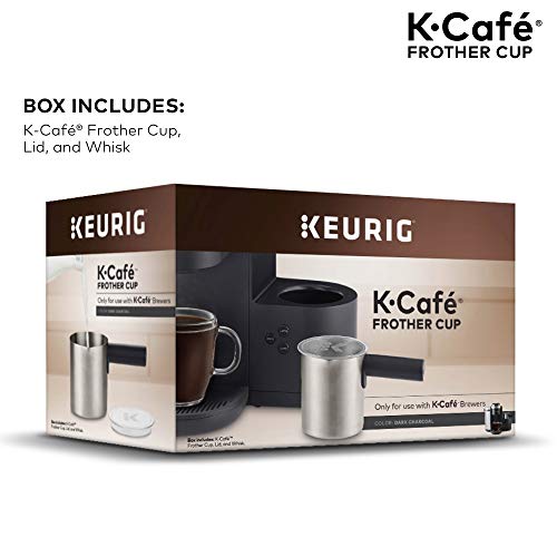 Keurig Works Non-Dairy Milk, Hot and Cold Frothing, Compatible K-Café Coffee Makers Only,34 ounce, Charcoal Frother - Image 2